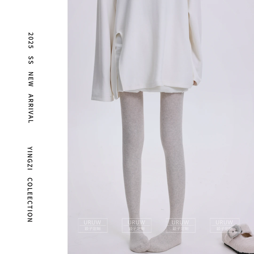 秋冬通勤休闲风纯色时尚百搭连体裤保暖紧身显瘦袜裤5141