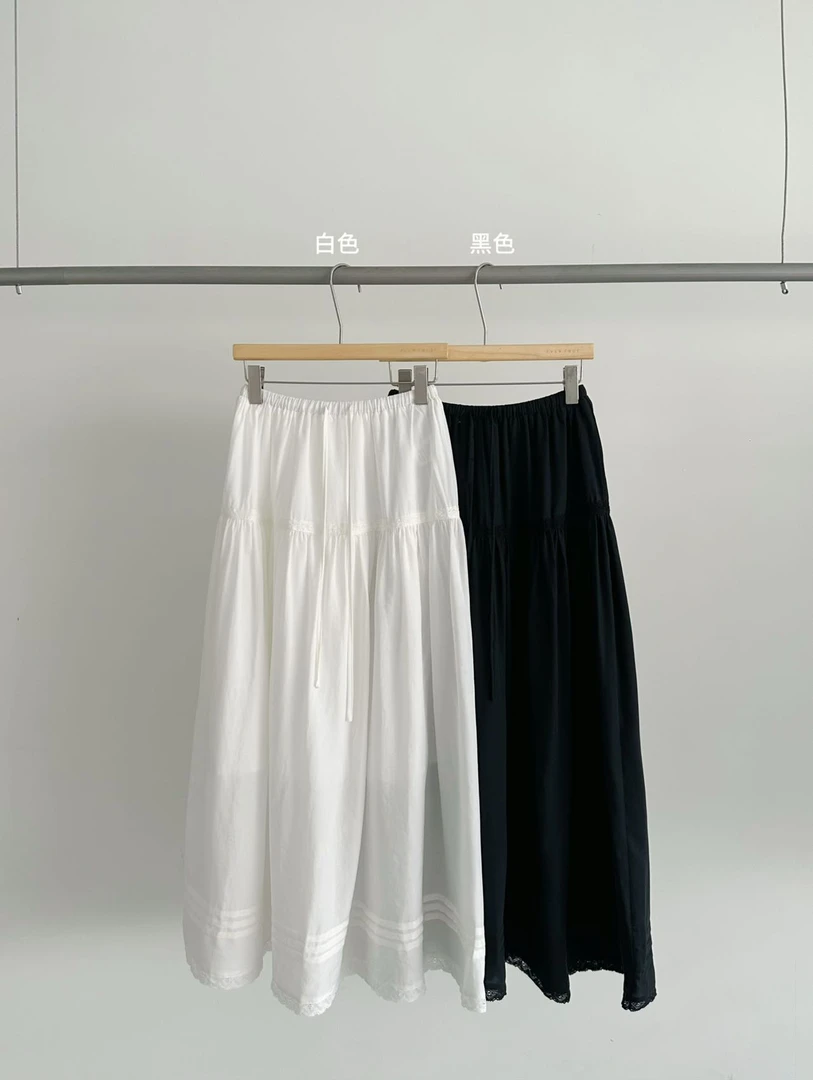 鑫燃KIKI 天丝麻显瘦纯色仙女风半裙73736  ET（F）