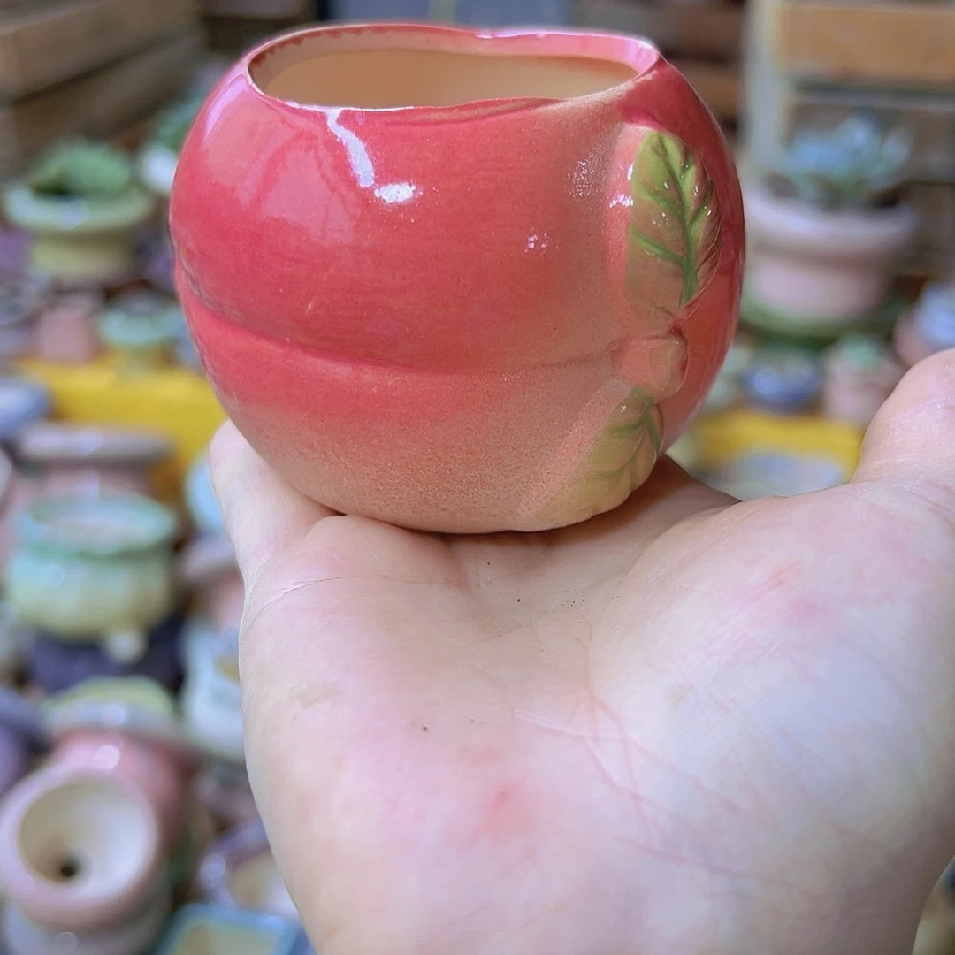 陶瓷花盆当场满12包邮