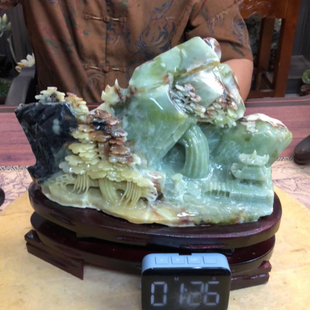 居家创意摆件岫岩料居家摆放385