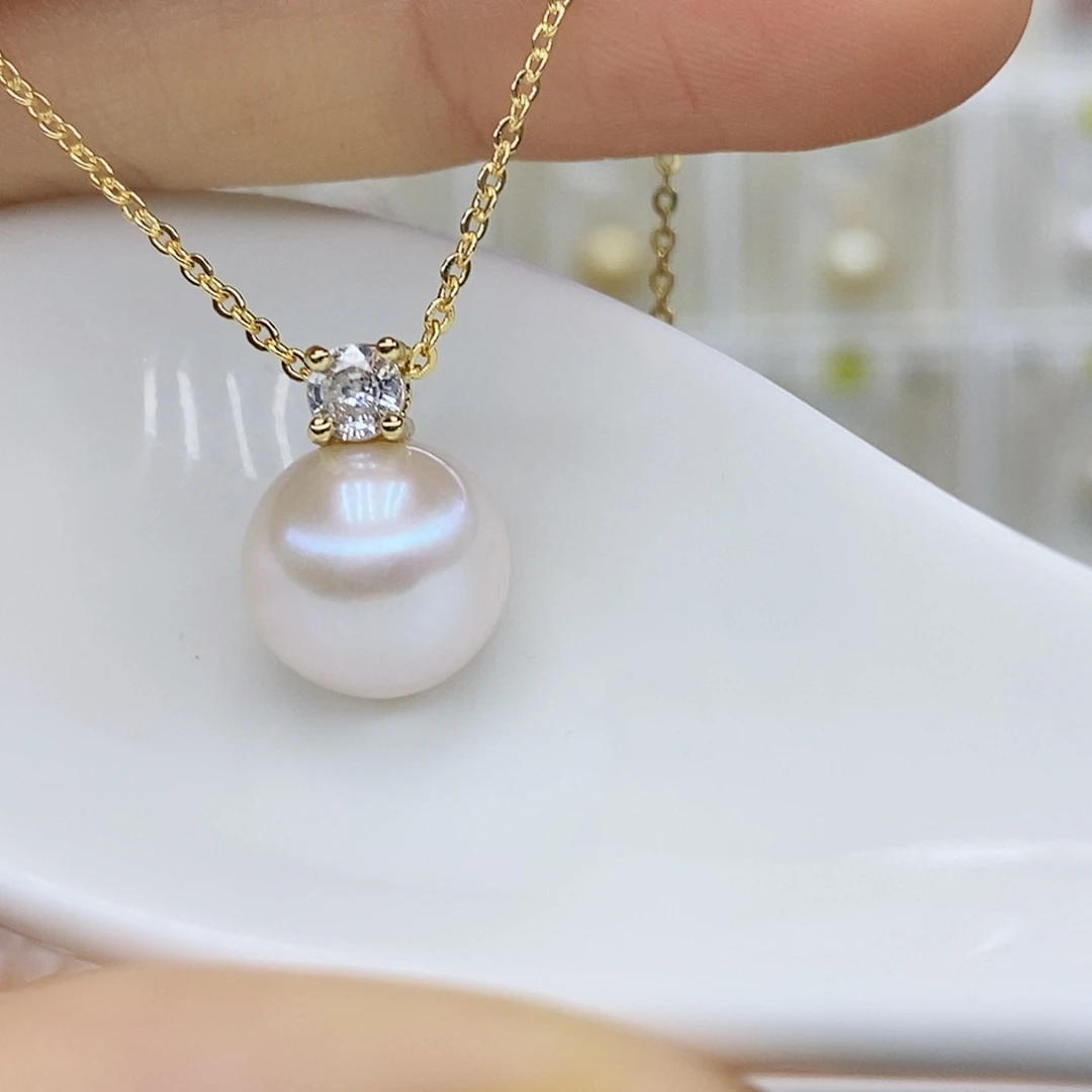 淡水珍珠吊坠(赠链)合金