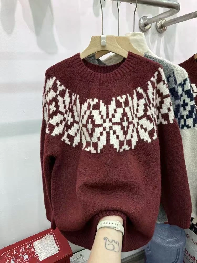 021-CQ韩系宽松毛衣（80-140）