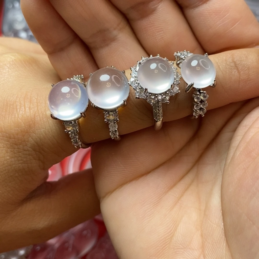 石英质玉合金戒指随机发一