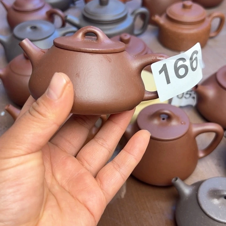 紫砂茶壶底槽清半手工130cc