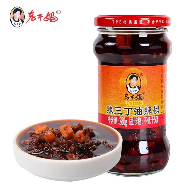 老干妈辣三丁油辣椒280g