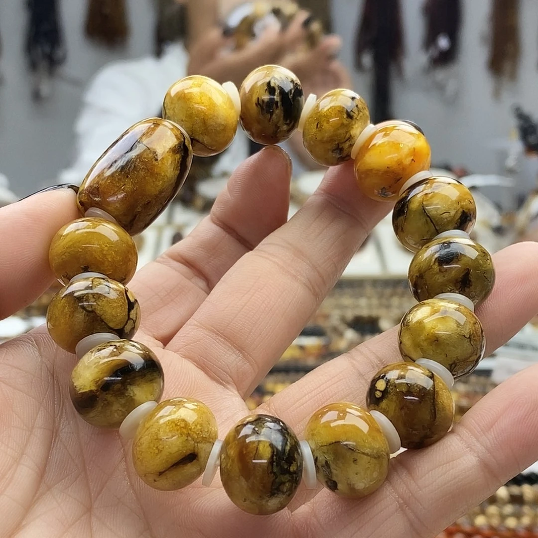 雄***米琥珀未镶嵌裸石琥珀16