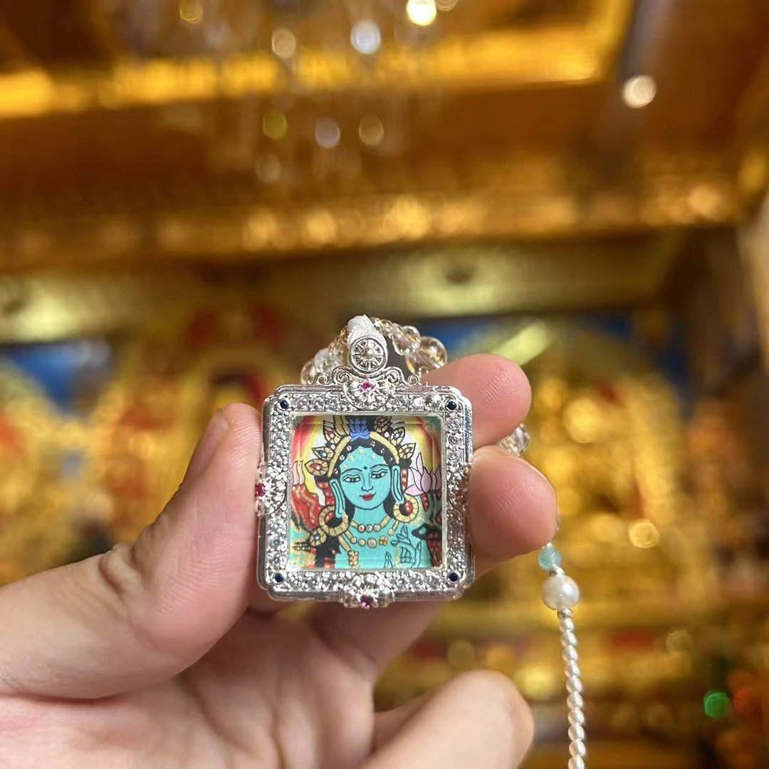 绿度母-热贡纯手绘唐卡