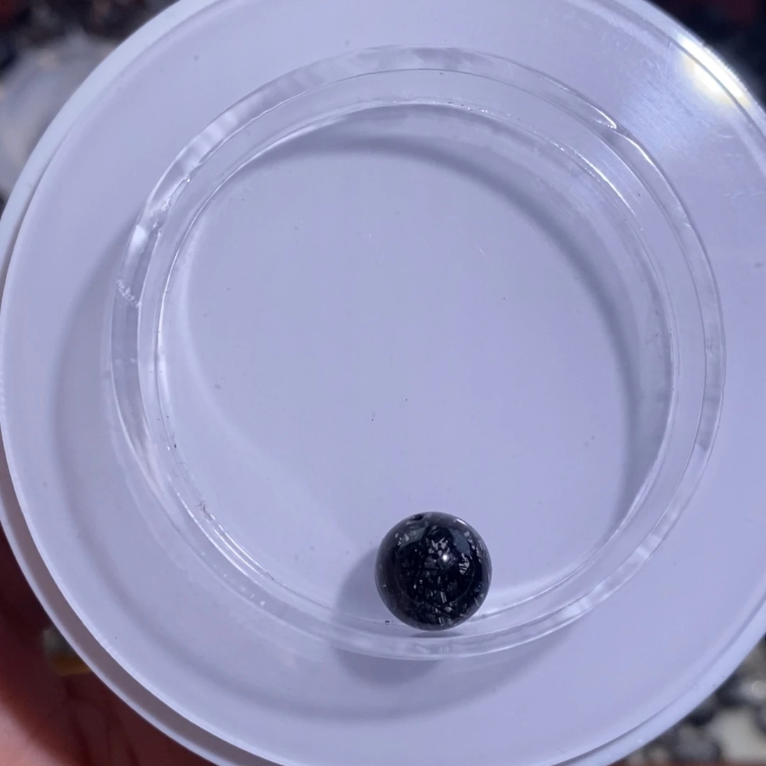 手链水晶未镶嵌黑发晶单珠10mm全透体满发蕾丝