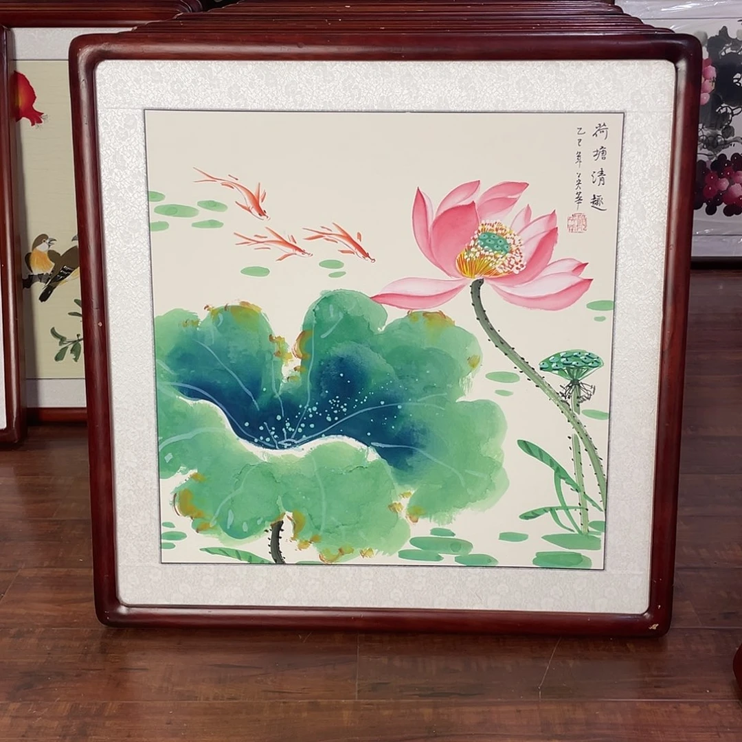 国画带框尺寸63*63厘米