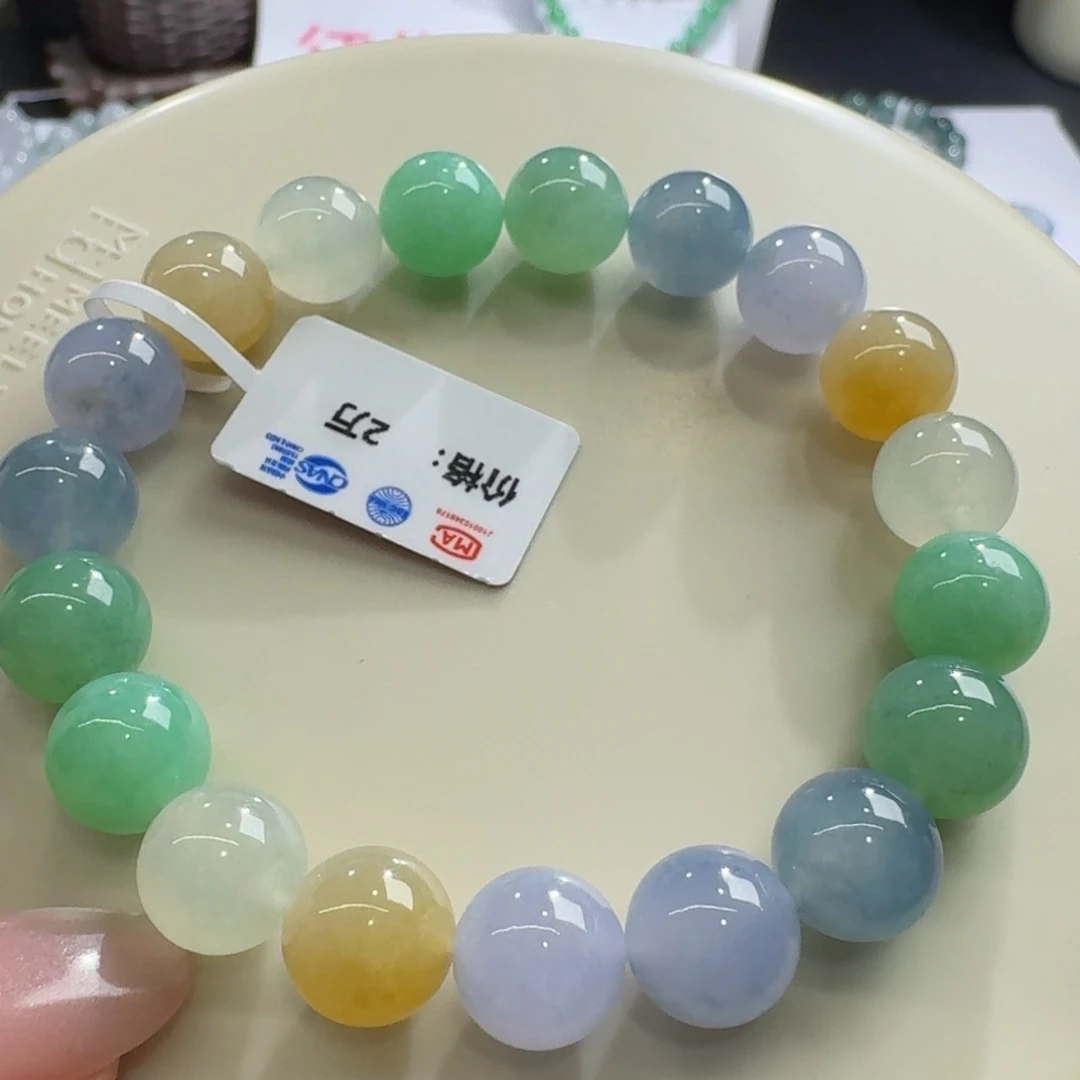 未镶嵌手链翡翠冰润糖果多巴胺卡10俏皮百搭