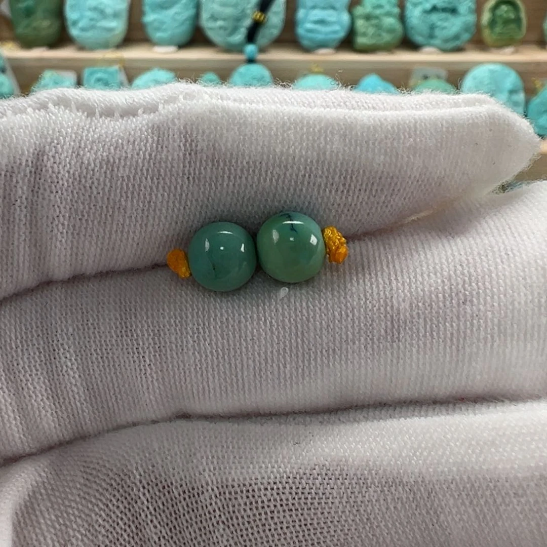 未镶嵌绿松石圆珠6.3mm