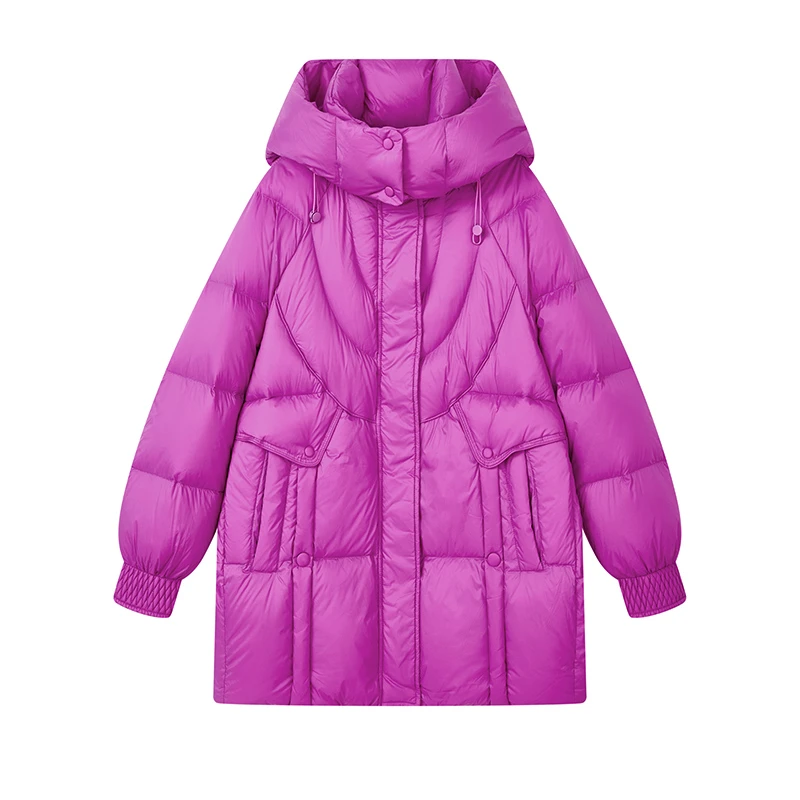 【达人专属】时尚减龄中长款羽绒服S8823