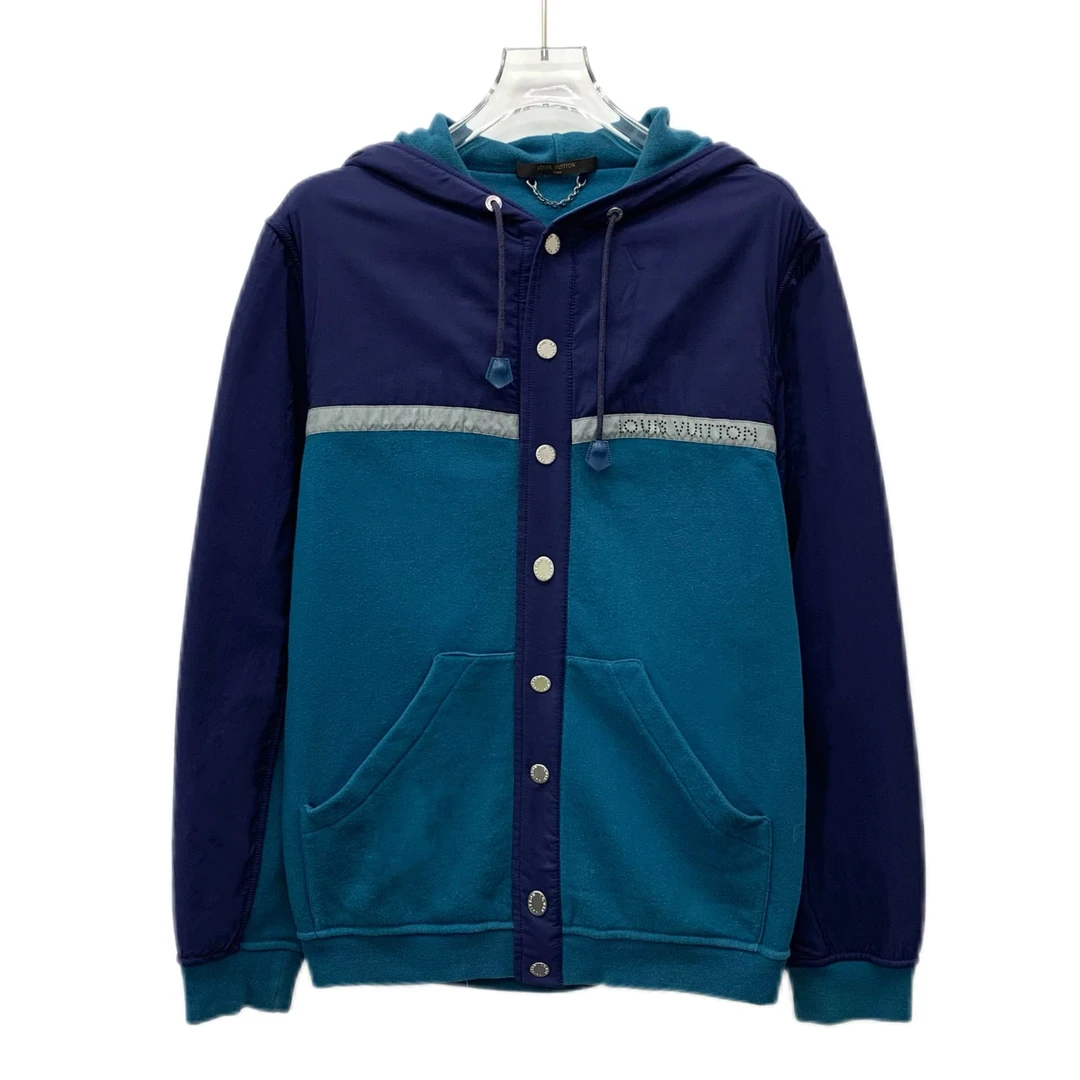 95新 LouisVuitton/路易威登 DM0114 拼色连帽外套 XS码