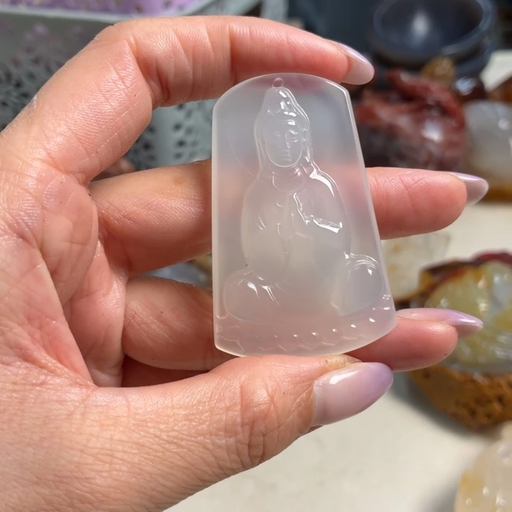 玛瑙/玉髓未镶嵌吊坠(不含链)