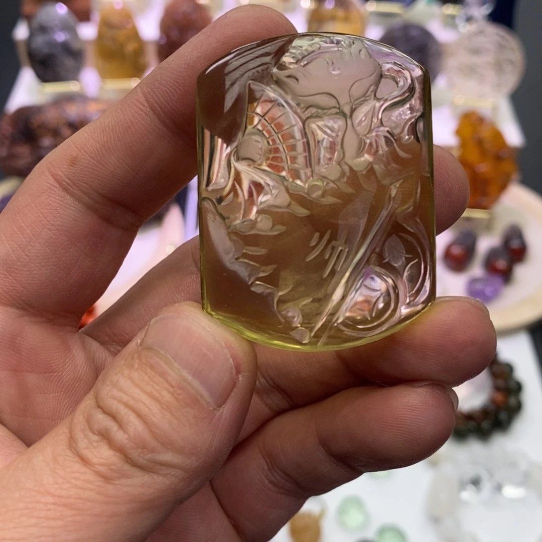 水晶未镶嵌颈饰吊坠