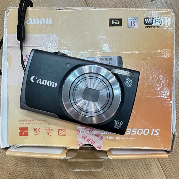 9新 Canon/佳能 a3500带原盒 二手相机no退换