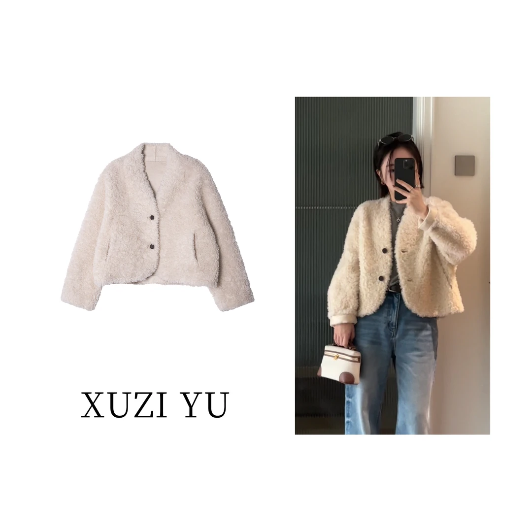 XUZI YU.小个子定制羊毛外套女加厚显瘦轻奢风减龄百搭7769-W2936