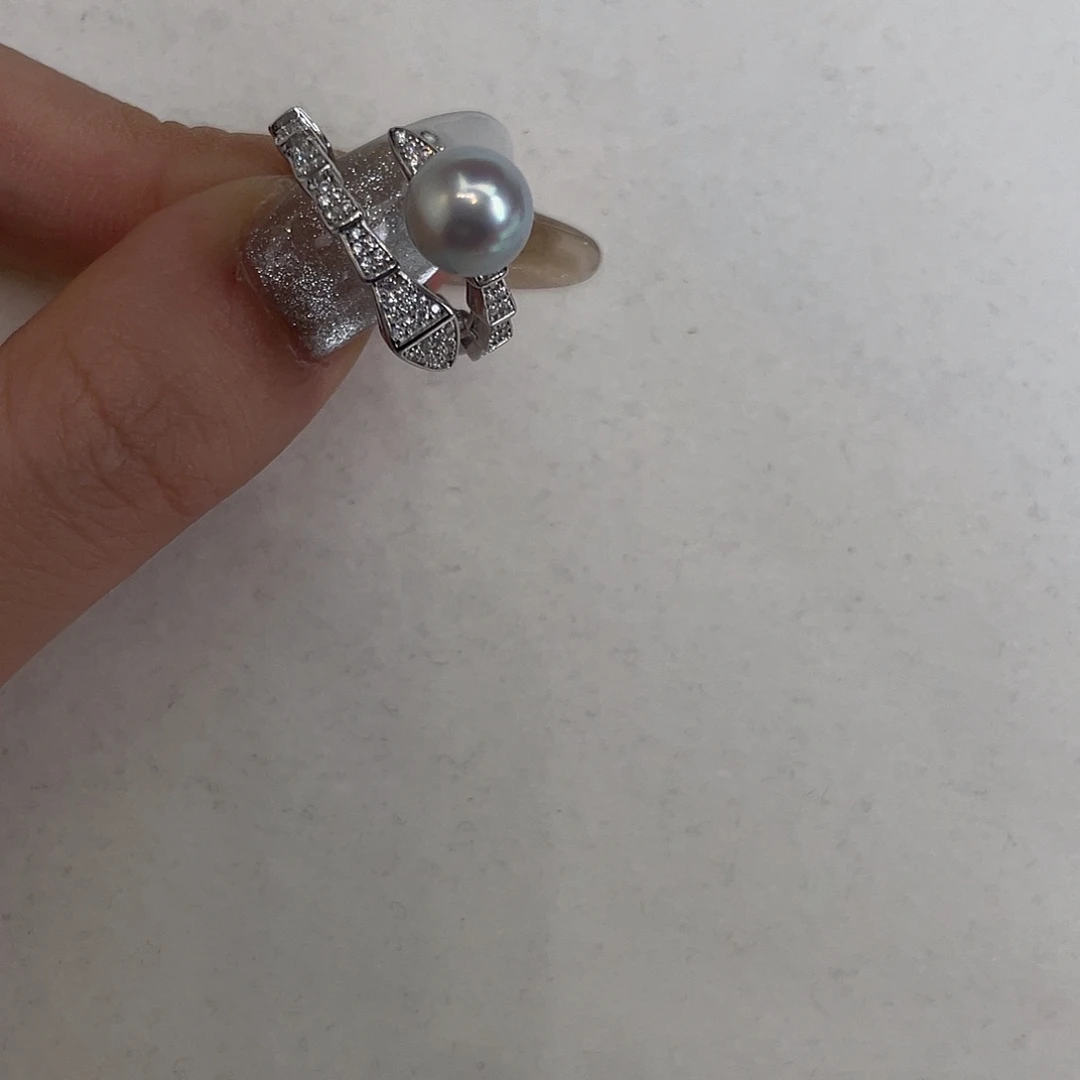 海水珍珠吊坠(不含链)银S925镶嵌