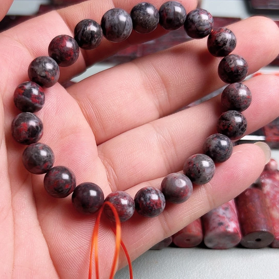 天然朱砂辰石吊坠