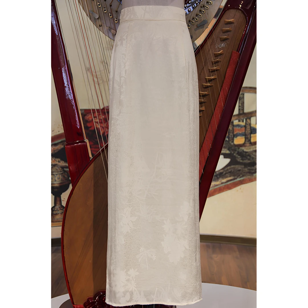 【流光引】春夏款新中式复古提花百搭宽松显瘦长款半身裙