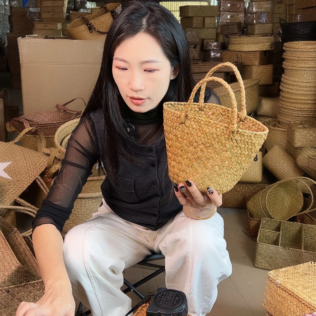 草编草编包/草编收纳盒微瑕疵