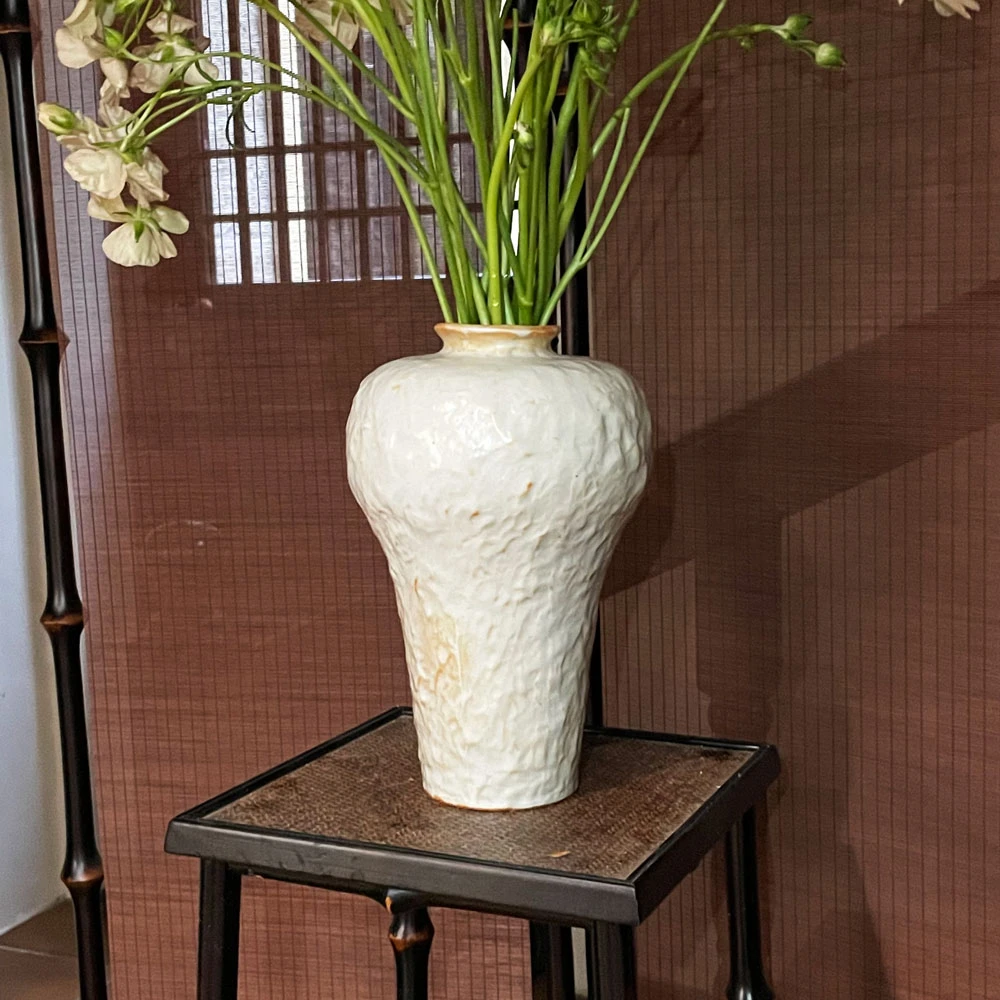 【长石志野】系列中式古风小院柴烧陶瓷禅意花瓶插花器