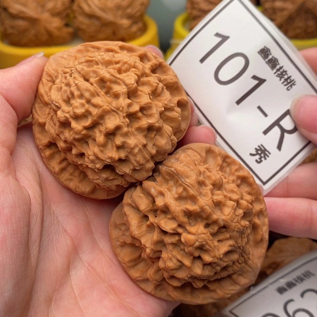 文玩核桃把件官帽50