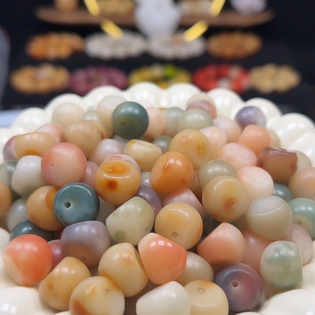菩提根/象牙果手串卡15非料花钱山竹23颗