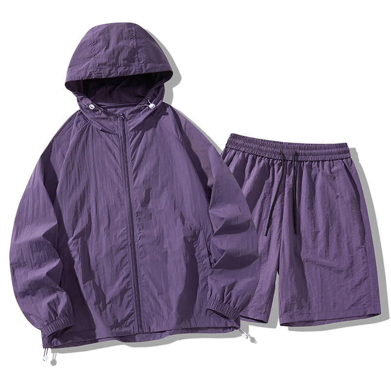 2025年夏季薄款户外锦纶防紫外线防晒衣套装-2360-682