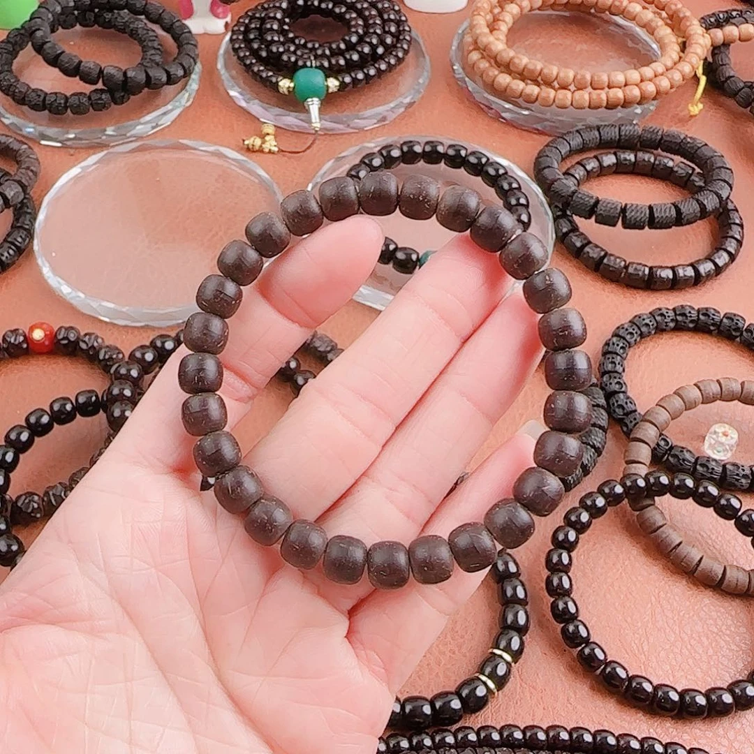 椰蒂手串天**六原生态椰蒂原皮87老型单圈