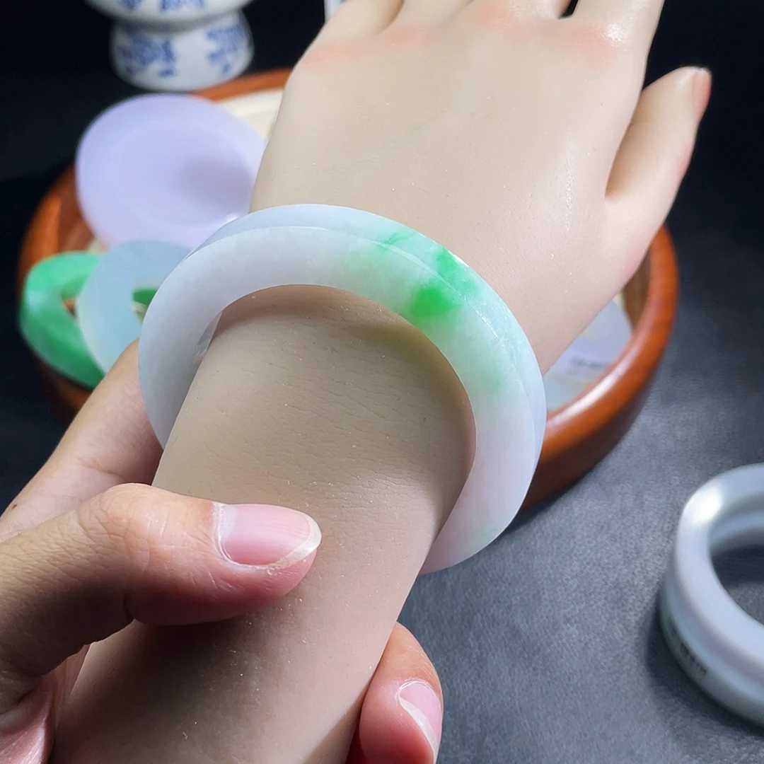 定制翡翠未镶嵌缅甸天然翡翠A货51-55