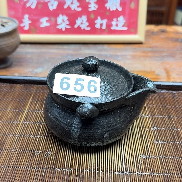 纯手工制作粗陶茶具