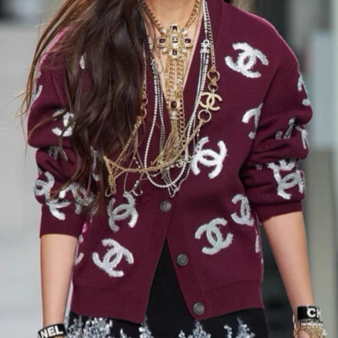 未使用 Chanel/香奈儿 22a 高级手工坊雪花logo针织衫/36码/41768