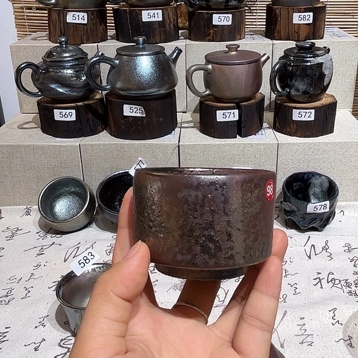 杯建水紫陶柴烧杯