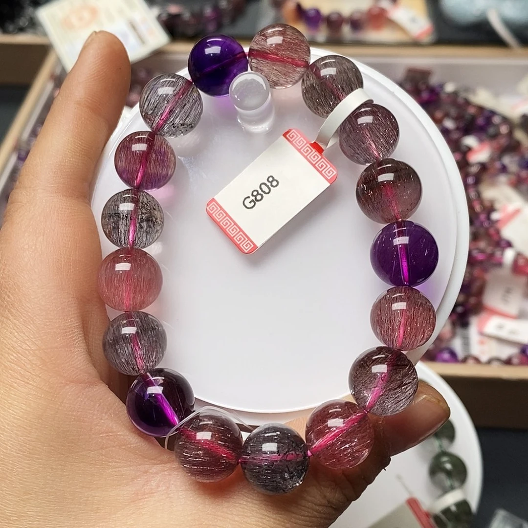 未镶嵌手链水晶G808超七12+