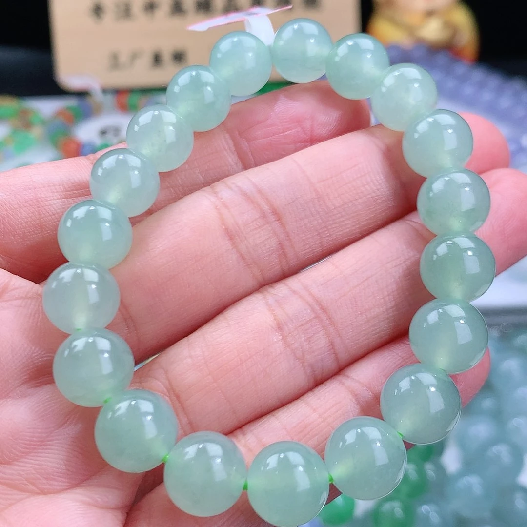翡翠手链未镶嵌卡10mm