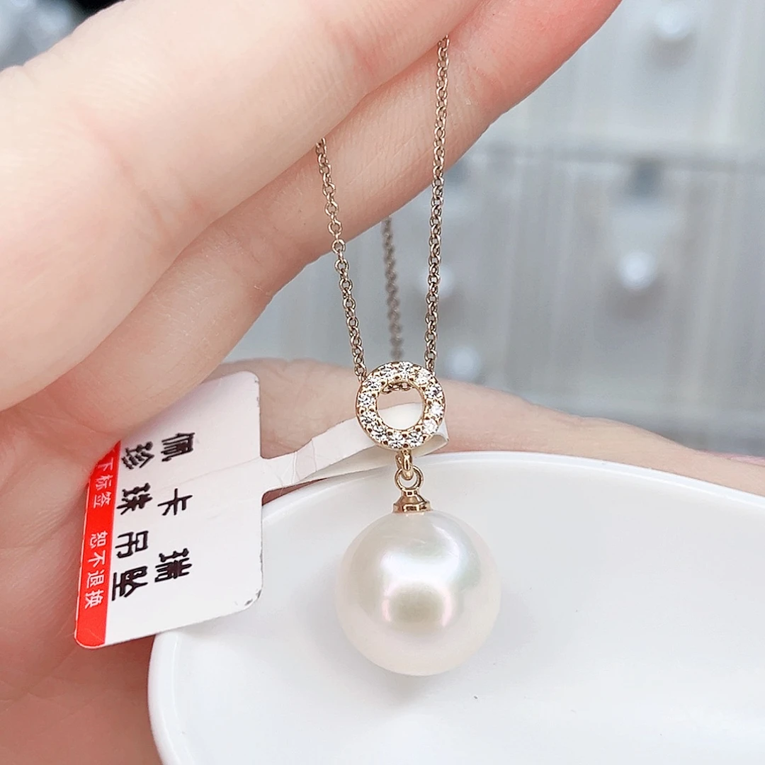 吊坠(赠链)银S925镶嵌淡水珍珠