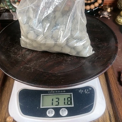 泥塑黑龙涎1.2无孔散珠129克