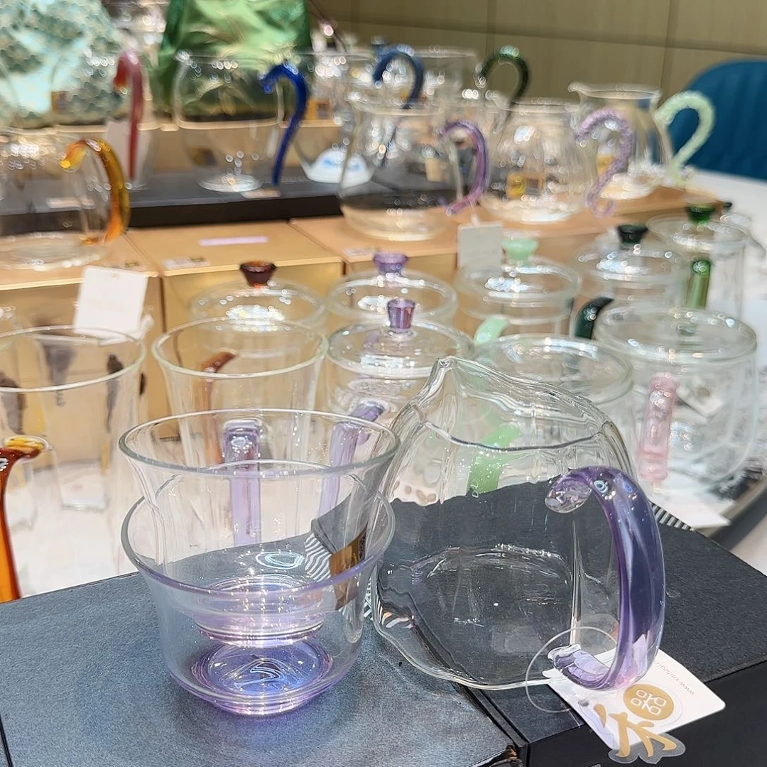 呀***呀禾器浅紫色清杯2只➕倾妍公道杯浅紫色