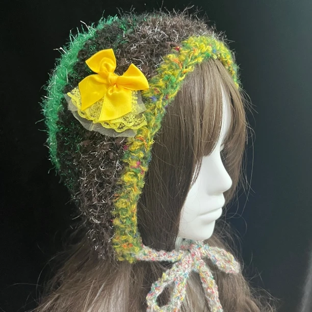 手工钩织手混线兜帽秋冬-头围不限-中厚-03