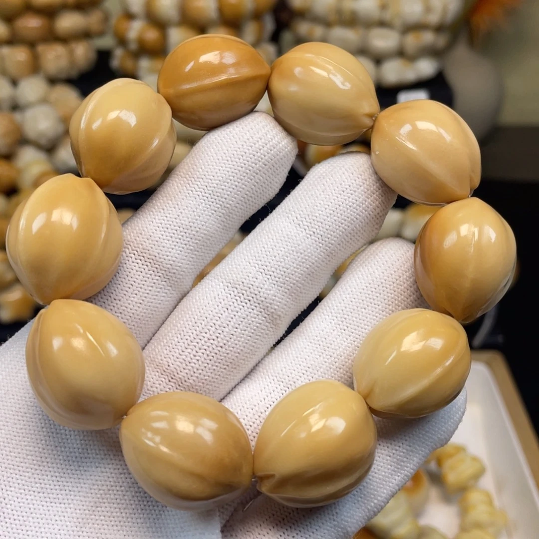 手串菩提根/象牙果109玉兰花瑕疵