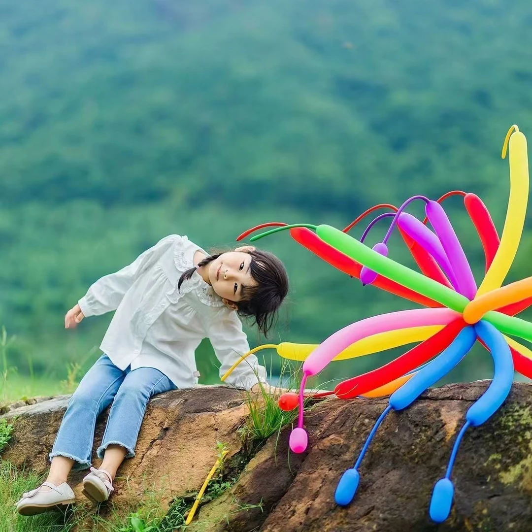 加厚长条造型气球260长条气球diy波波球造型儿童卡通编织魔术气球