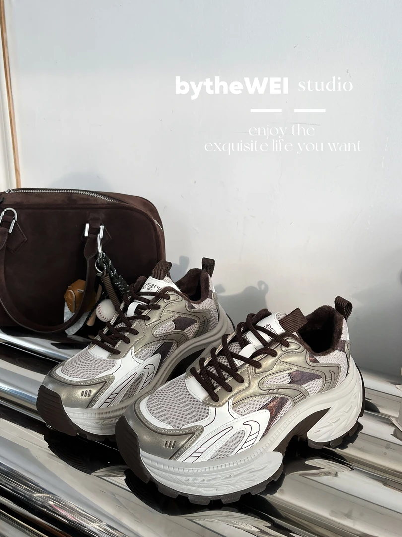 bytheWEI【旺角街头】厚底老爹鞋女时尚百搭运动鞋老爹8590
