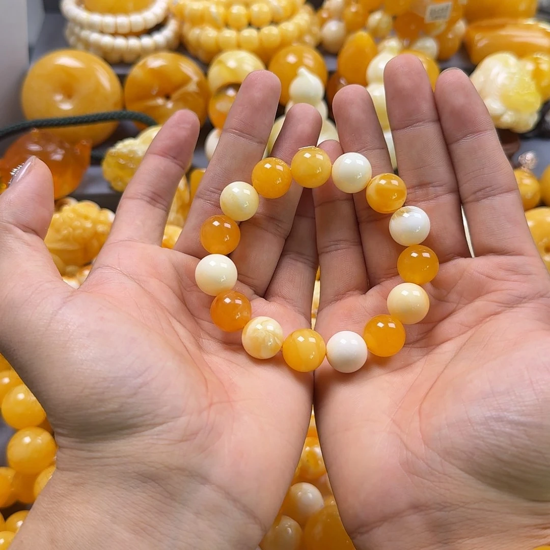 蜜蜡珠宝奇石未镶嵌多宝14mm