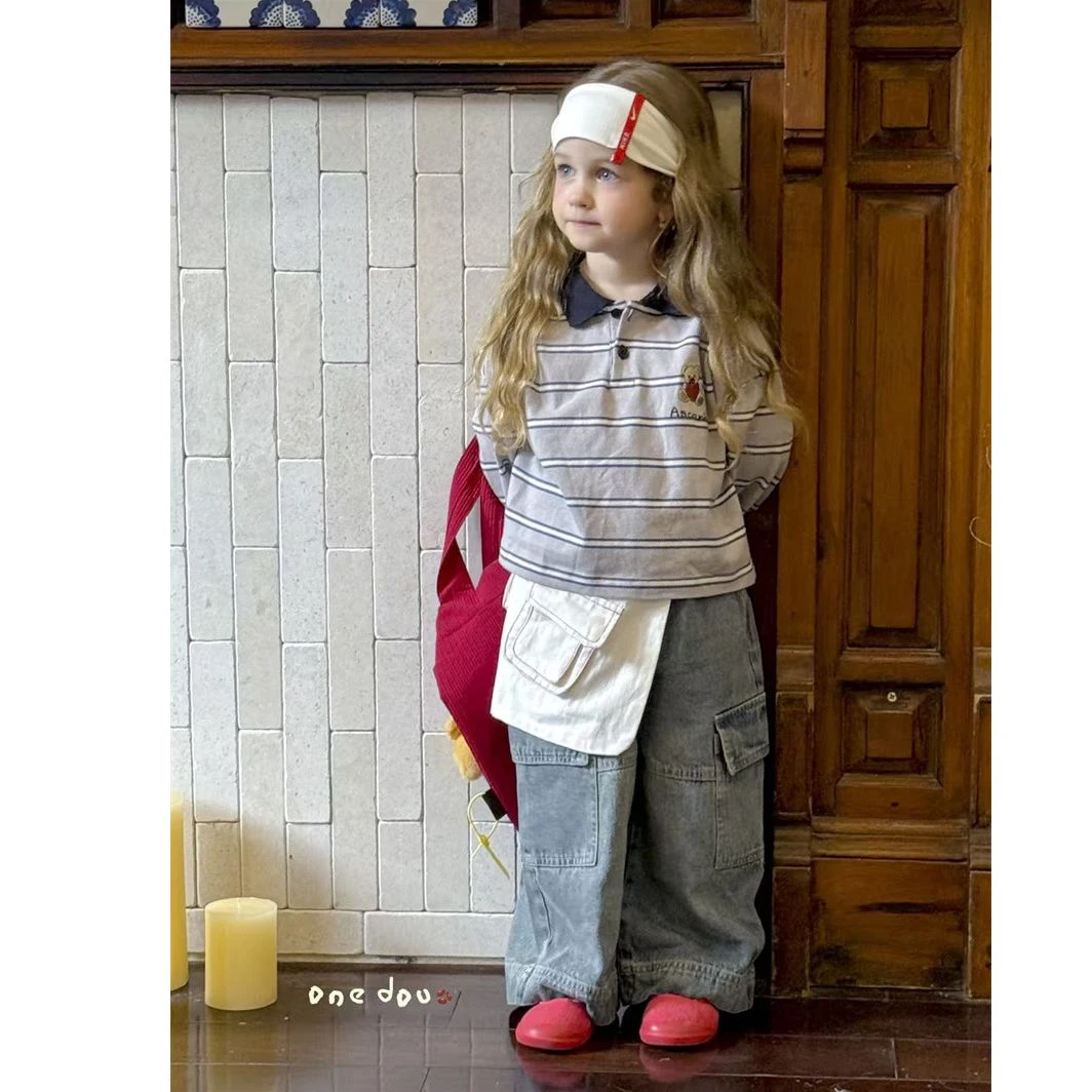 one豆·25秋~卡通小熊POLO衫5956（童装）