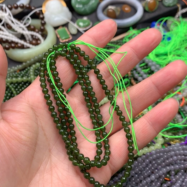 和田玉未镶嵌手链71