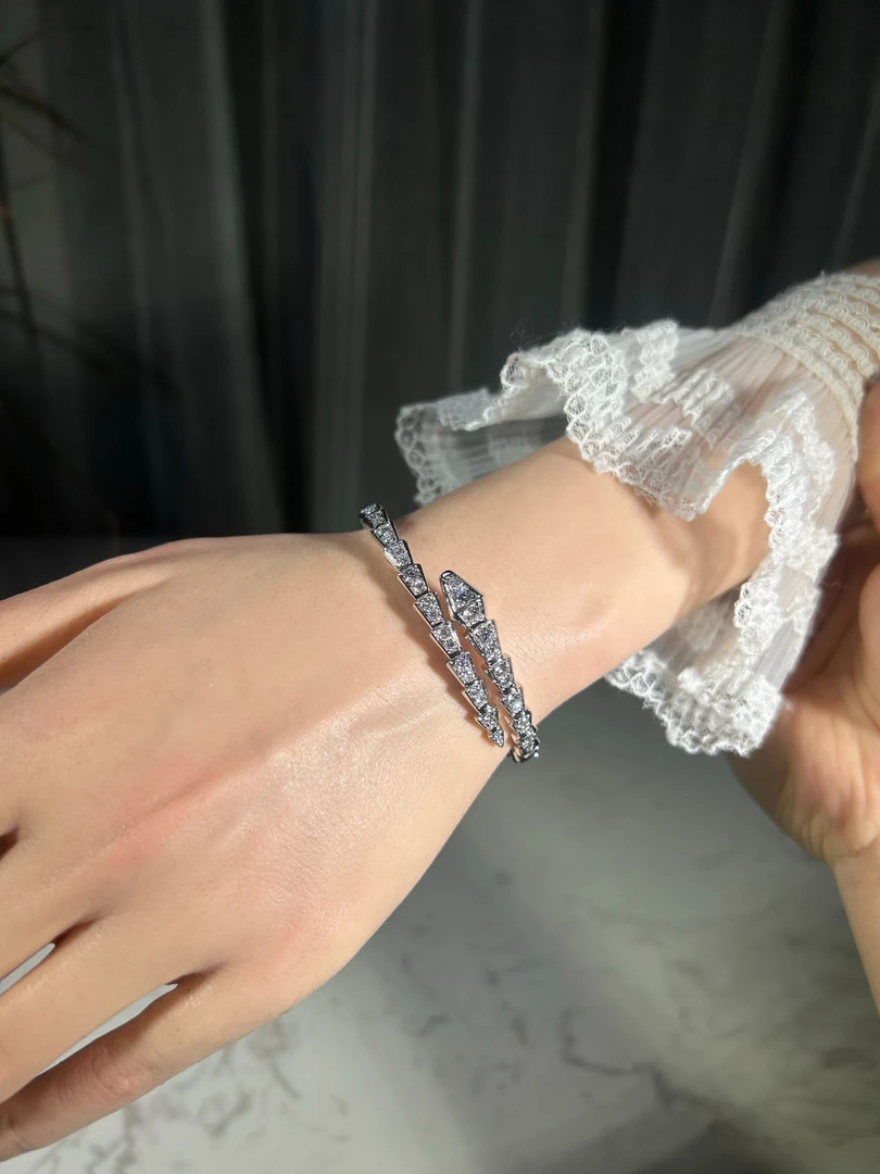 实验室培育钻石18k白金培育钻石满钻手镯 17号 3.61ct