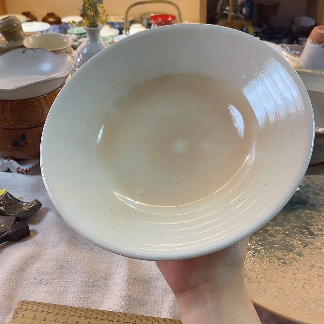 瓷片賞**限粉引大盘子来咯