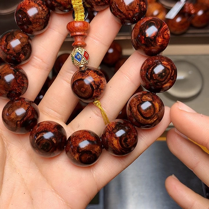 花梨木类手串/手链黄花梨风化料老挝花梨土埋料1.8