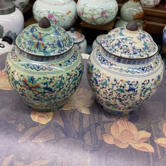 瓷片陶瓷茶叶罐密封罐